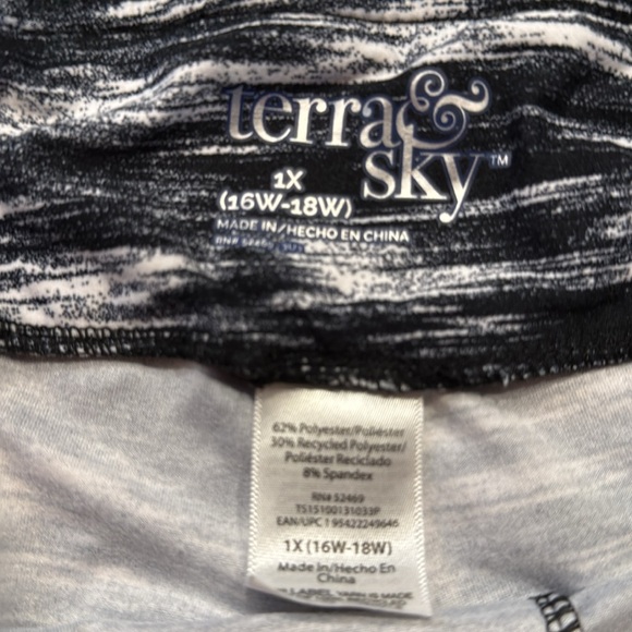 Terra & sky women’s plus sizer bike shorts size 1X (16W -18W) . - Picture 6 of 8